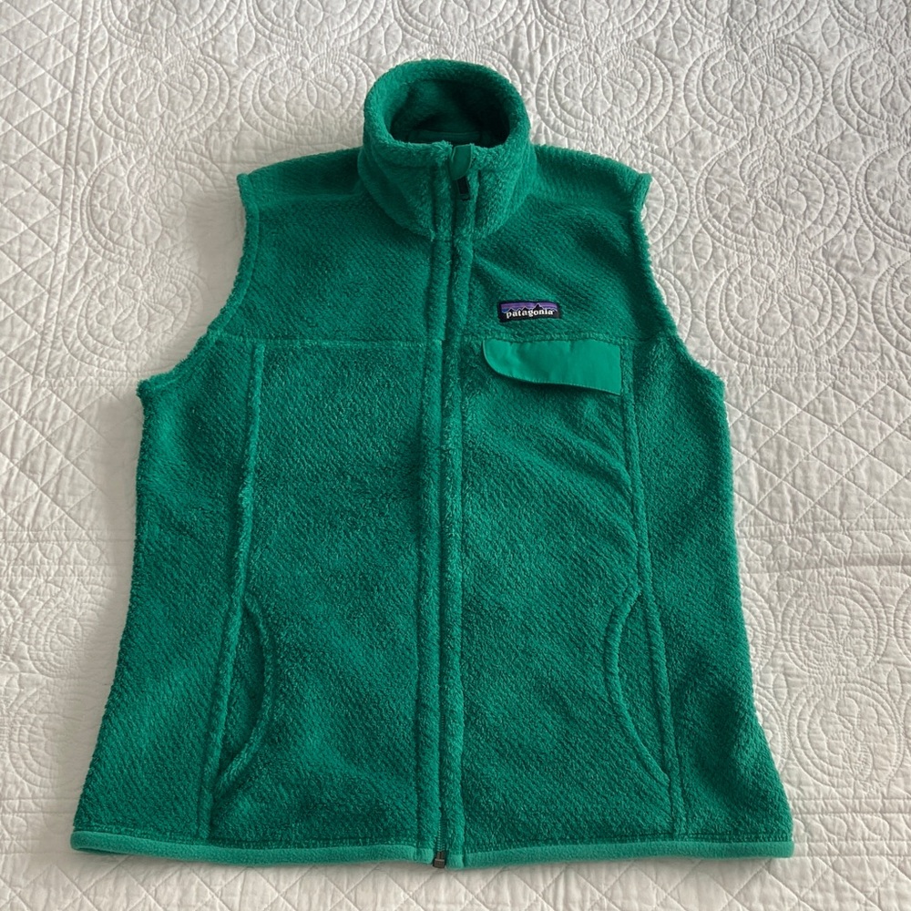 Patagonia Polartec Thermal Full Zip Vest Emerald Green Small